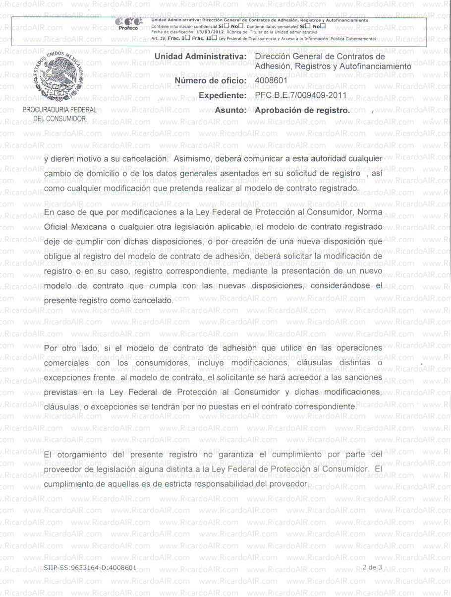 Aprobacion Profeco 2